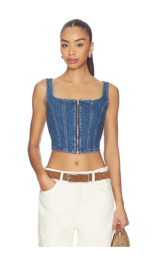 LEVI'S Seamed Zip Bustier