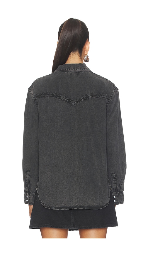  Levi's Jeanshemd Teodora Western In Black. Größe S. Also In M, L. 