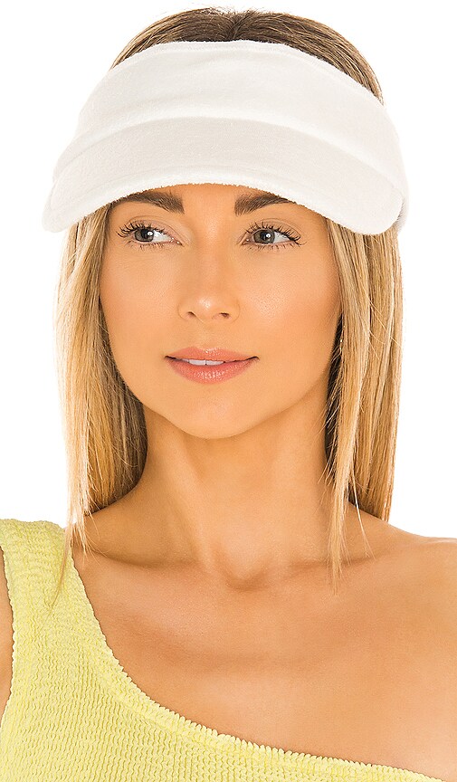 Lele Sadoughi Rouched Visor White Your one-stop shop for wholesale - Faire main image 2