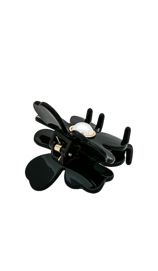 Shop Lele Sadoughi Lily Claw Clip In Jet