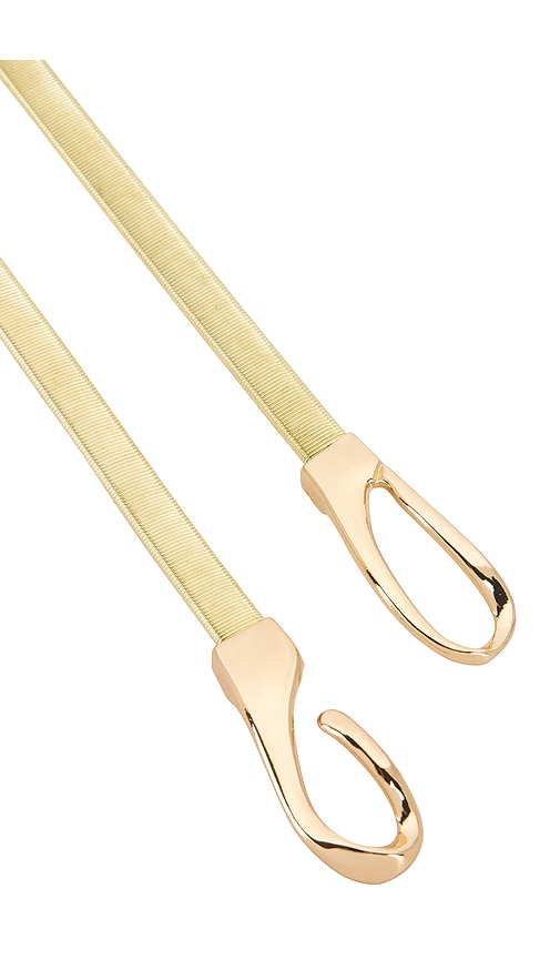  Lele Sadoughi Gürtel Stretch Chain In Metallic Gold. 