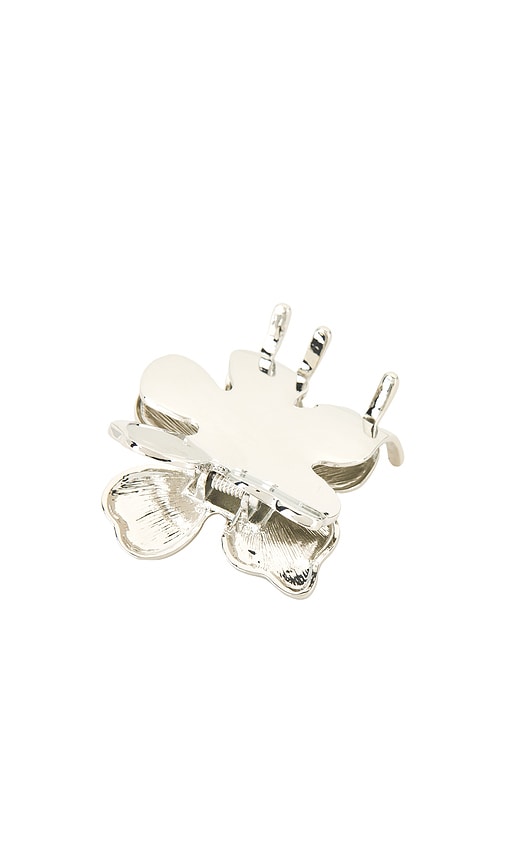  Lele Sadoughi Haarklammer Lily In Metallic Silver. 
