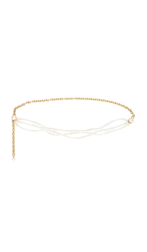 Lele Sadoughi Graduated Chain Belt In Gold