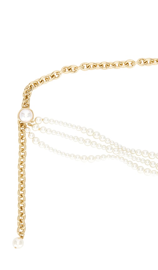 Lele Sadoughi Graduated Chain Belt In Gold