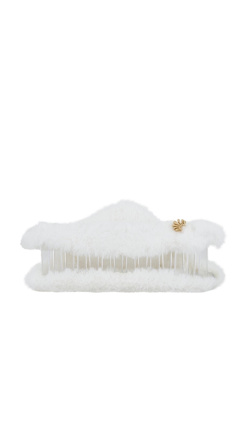 Lele Sadoughi Chalet Claw Clip In White