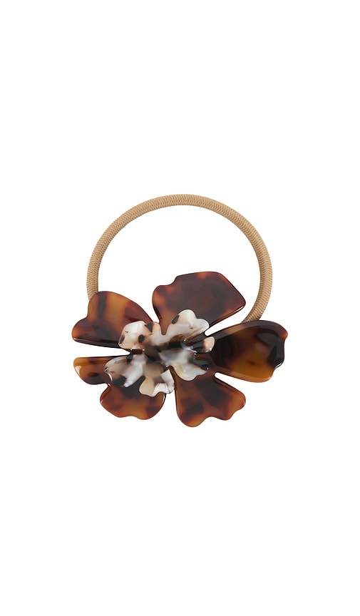 Lele Sadoughi Hibiscus Genie Hair Tie In Brown