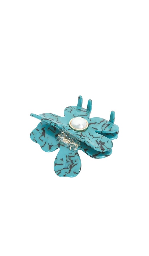  Lele Sadoughi Haarklammer Lily In Turquoise. 