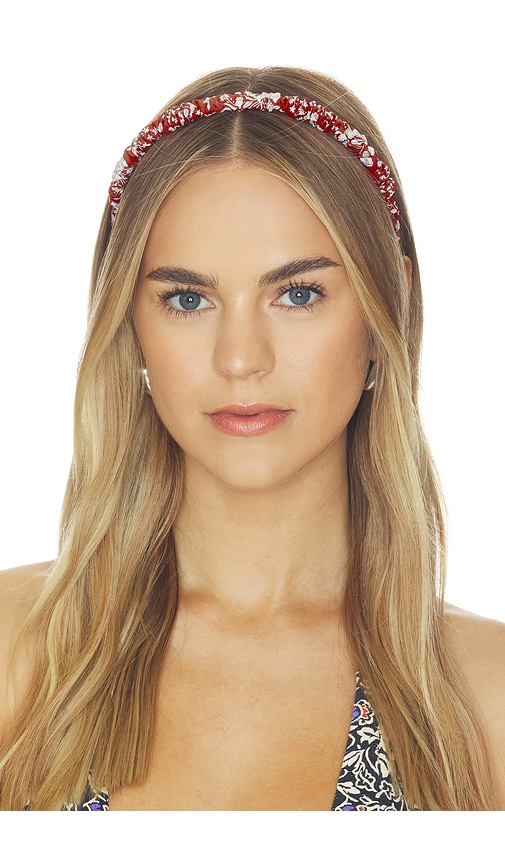 Lele Sadoughi BANDEAU JESSIE en Red.