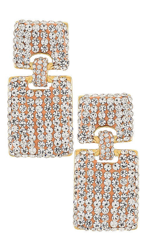 Lele Sadoughi Crystal Victoria Earrings in Crystal
