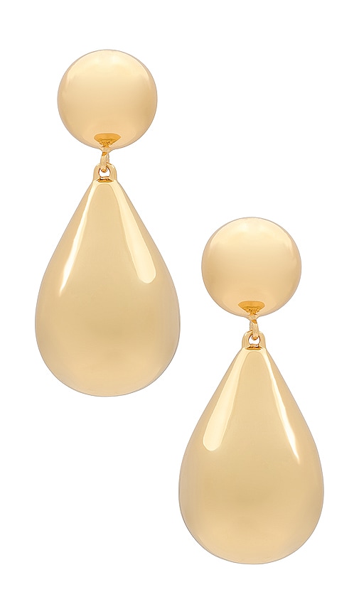 Lele Sadoughi Small Dome Teardrop Earrings In Gold