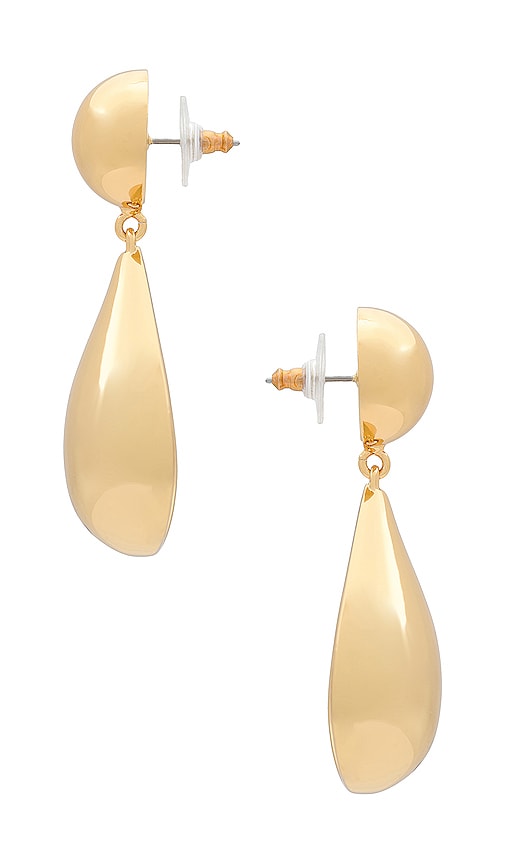 Shop Lele Sadoughi Small Dome Teardrop Earrings In Gold