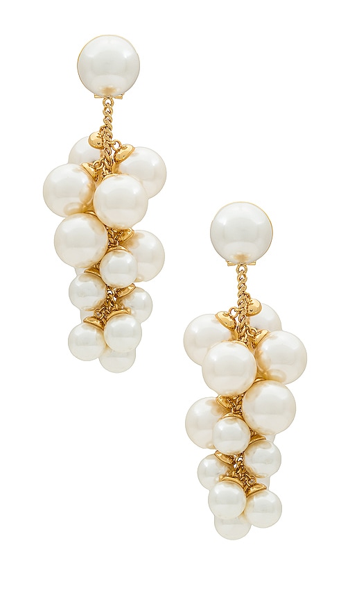 Lele Sadoughi Grape Earrings in Pearl