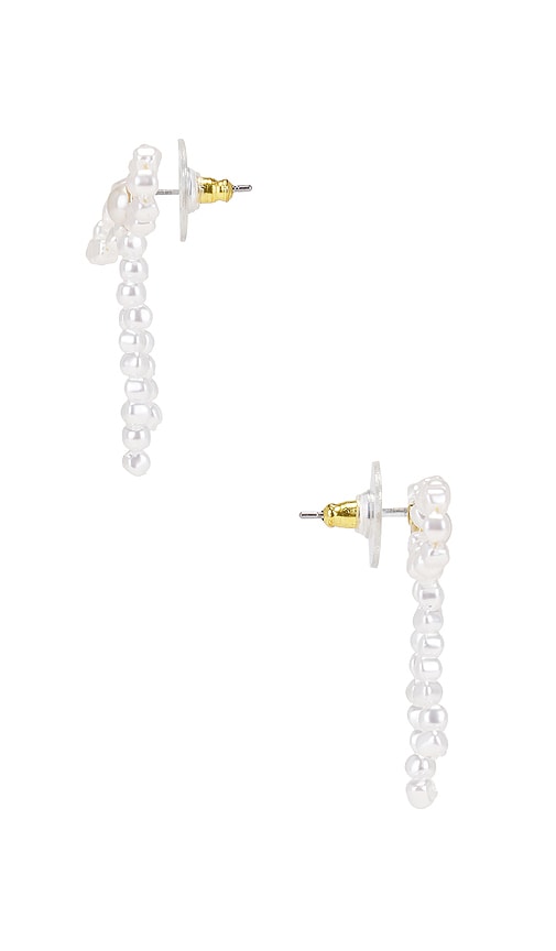 Shop Lele Sadoughi Pearl Bow Stud Earrings