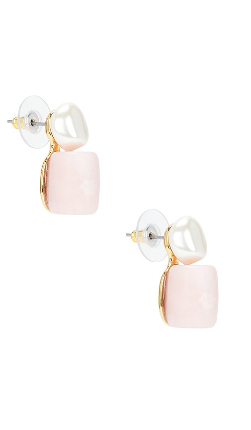Lele Sadoughi Pebble Stud Earring in Rose