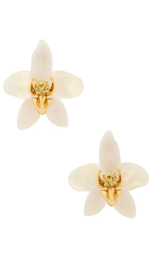 Lele Sadoughi CLOUS DOREILLES ORCHID en Ivory 177 €