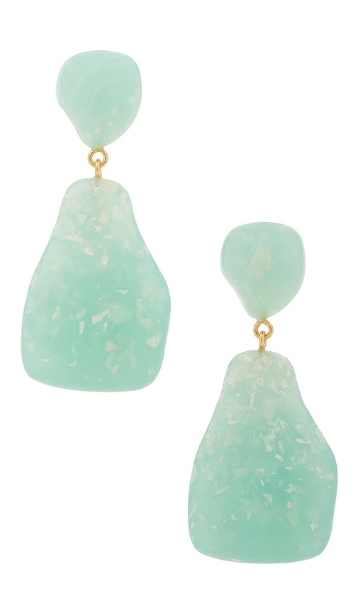 Lele Sadoughi BOUCLES DOREILLES PENDANTES WILMA en Mint 145 €