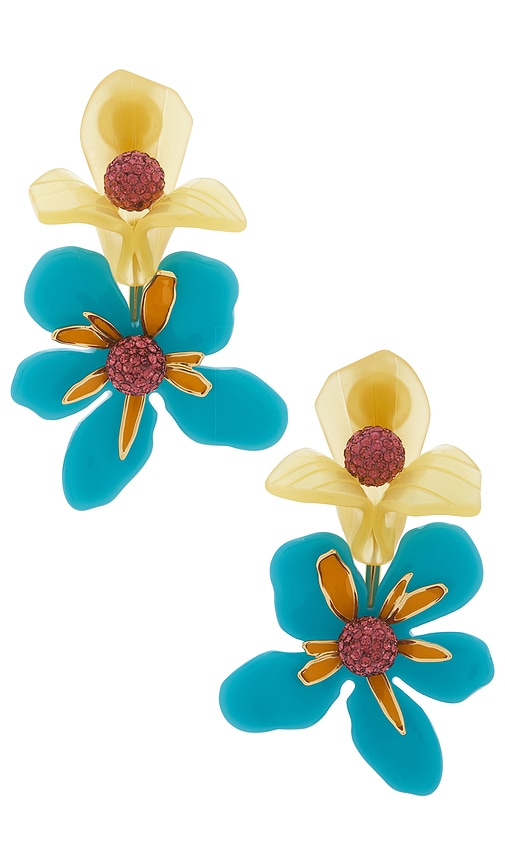 Lele Sadoughi Bouquet Paradis Clip-on Earrings