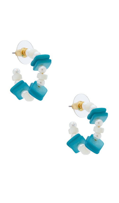 Lele Sadoughi Beach Club Hoop Earrings