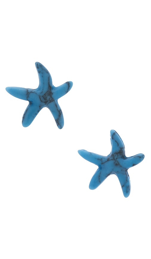 Lele Sadoughi Starfish Stud Earrings In Blue