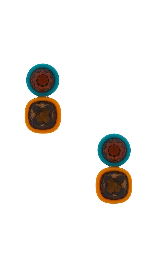 Lele Sadoughi Gem Duo Earrings