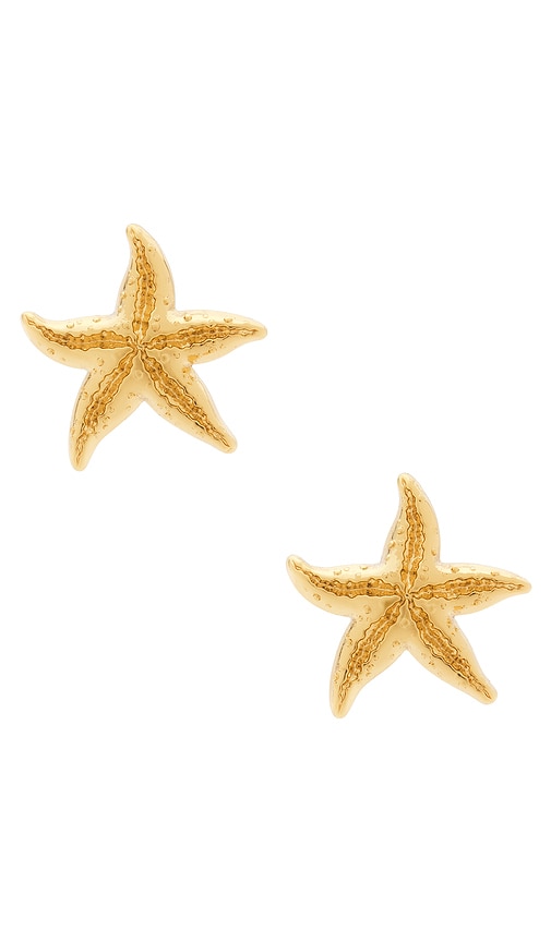 Lele Sadoughi CLOUS DOREILLES STARFISH en Metallic Gold 134 €