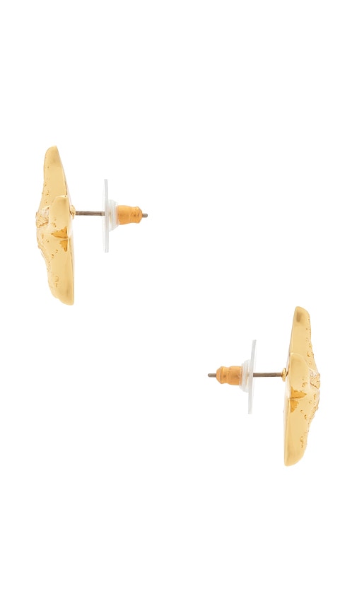  Lele Sadoughi Starfish Button Earrings In Metallic Gold. 