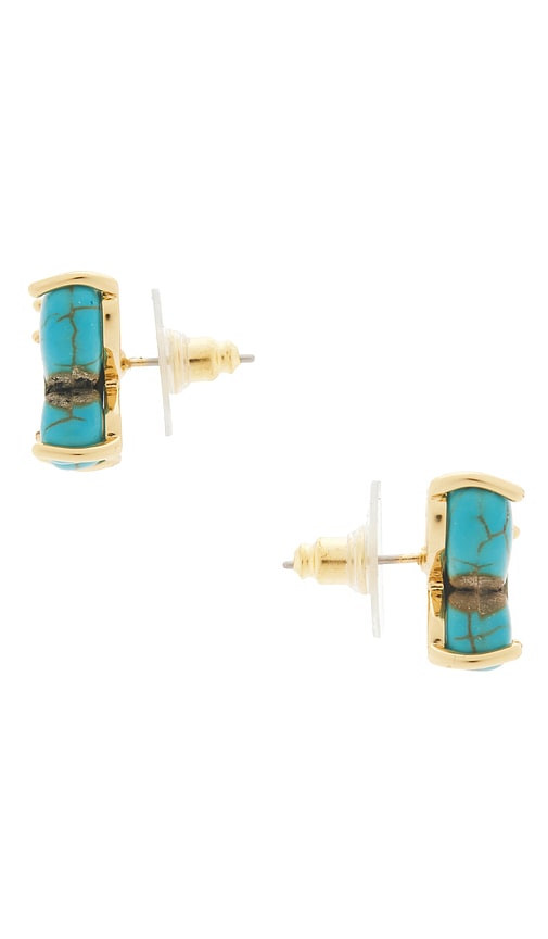 Lele Sadoughi Butterfly Stud Earrings In Turquoise. 