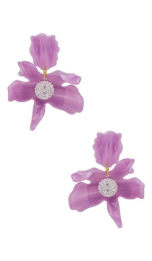 Small Crystal Lily Earring