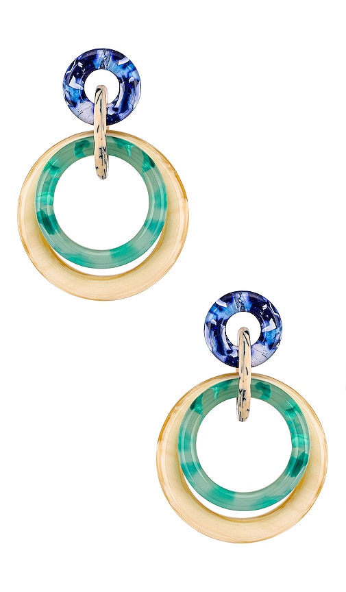 Double Ring Hoop Earring