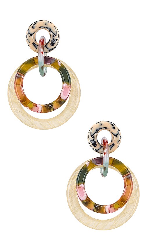 Double Ring Hoop Earring