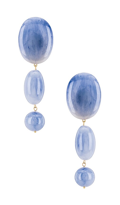 Stone Bubble Drop Earring
