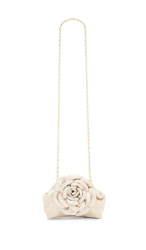 Shop Lele Sadoughi Rosie Clutch In Ivory