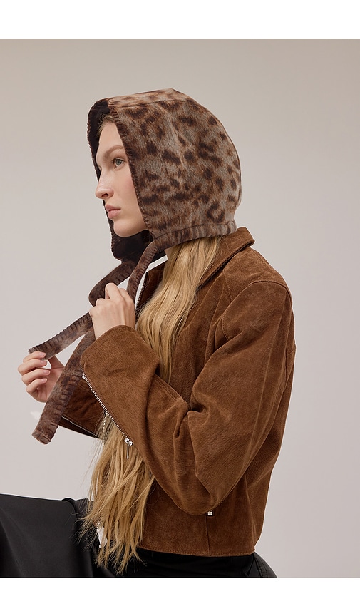 Lelet Ny Masha Wool Hood In Animal Print