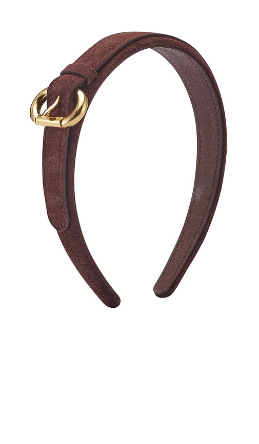 Lelet Ny Emi Suede Headband In Brown