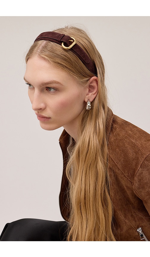 Lelet Ny Emi Suede Headband In Brown