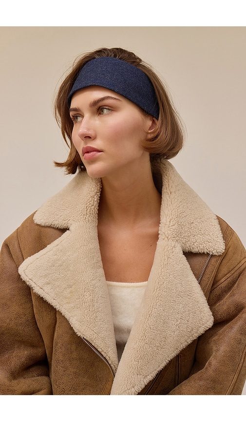 Lelet Ny Dakota Denim Headwrap In Blue