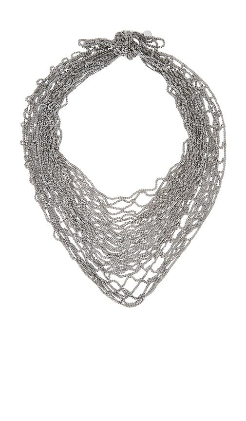  Lelet Ny Kette Bandana Chain Bandana In Metallic Silver. 
