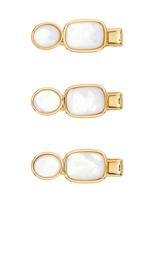 LELET NY BARRETTE À CHEVEUX VEGA en Ivory.