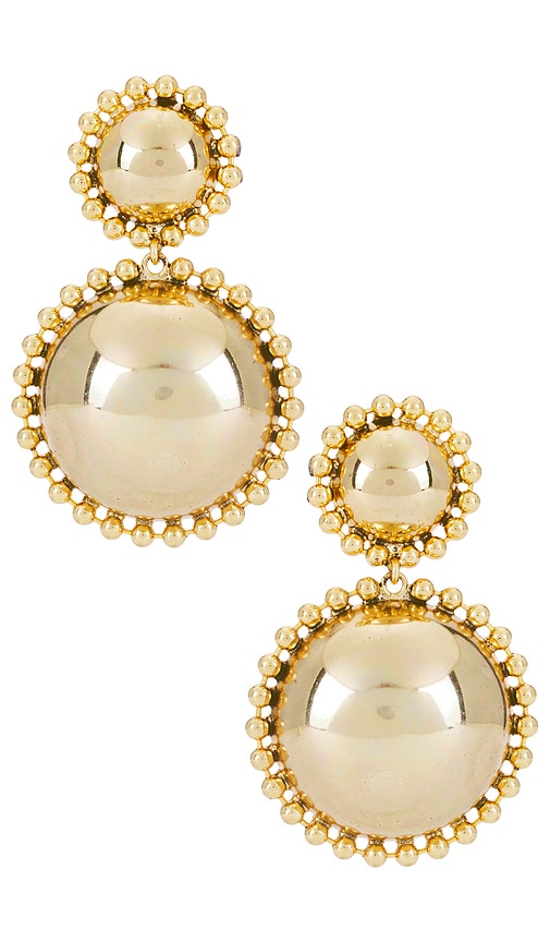 LELET NY Lucia Dome Drop Earrings in Gold