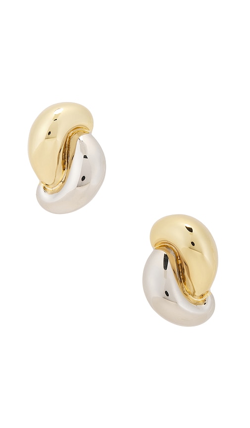 Cami Metal Earrings in Metallic Gold,Metallic Silver.