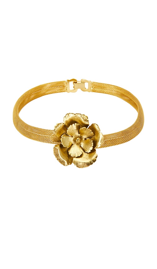 LELET NY Eden Mesh Choker in Metallic Gold 198$