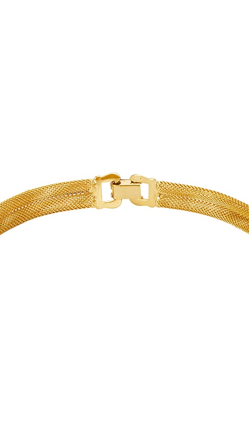  Lelet Ny Mesh-choker Eden In Metallic Gold. 
