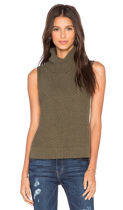 Sleeveless Turtleneck Sweater