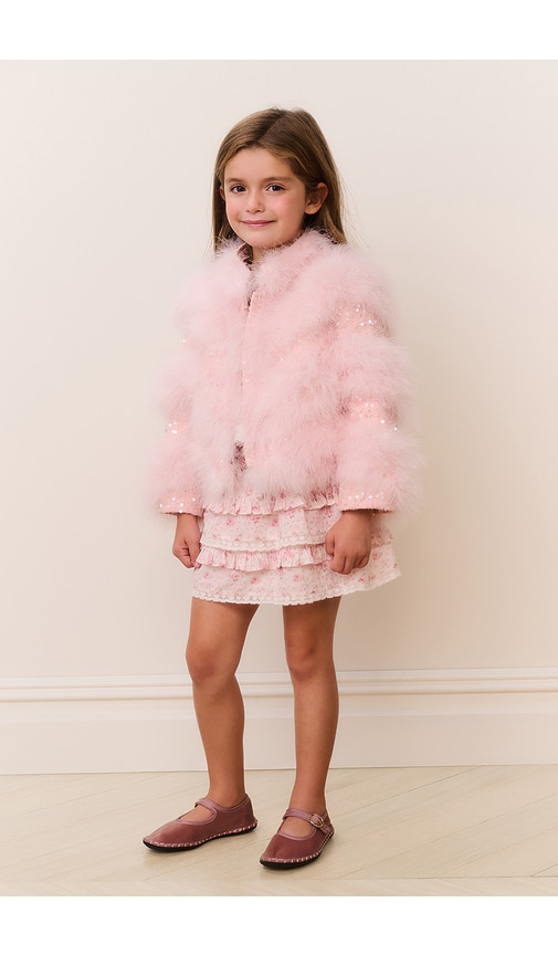  Loveshackfancy Kids Trislyn Jacket In Pink. Size 3. Also In 6. 