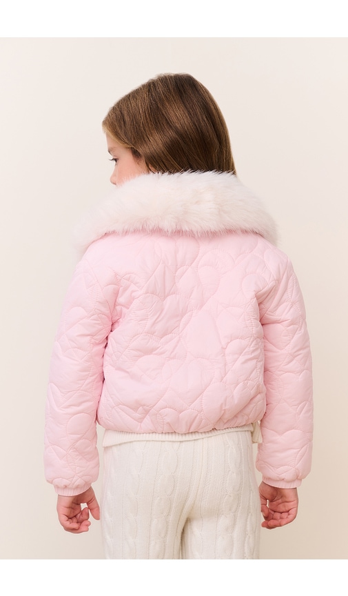  Loveshackfancy Steppjacke Mini Sandria In Pink. Größe 6. Also In 2, 3, 4, 5. 