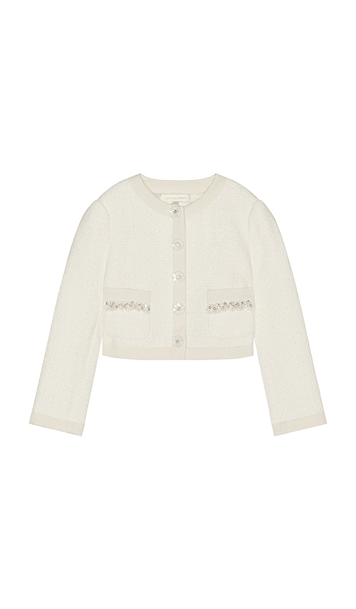 Alphie Tween Jacket by Love Shack Fancy in Ivory Mist