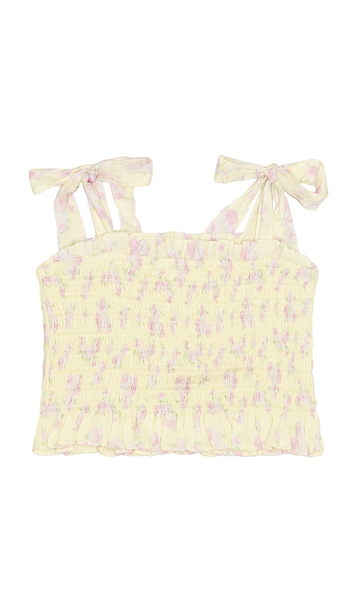  Loveshackfancy Tween Merrinelle Top In Lemon. Size 7. Also In 8, 9, 10, 12, 14. 