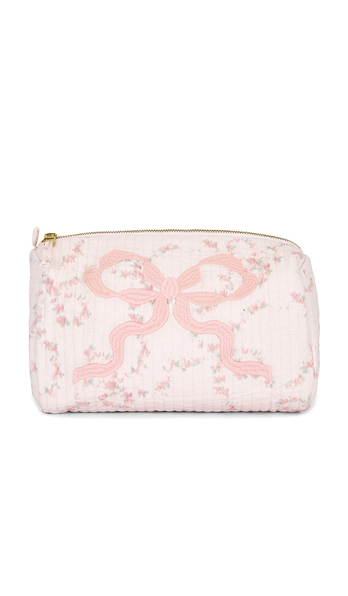 Loveshackfancy Octavia Pouch With Bow In Pink