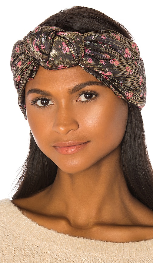 Love shack fancy Sheridan headbands Lele Sadoughi | Your Day by Nicole - Magenta Flower Fields  main image 4