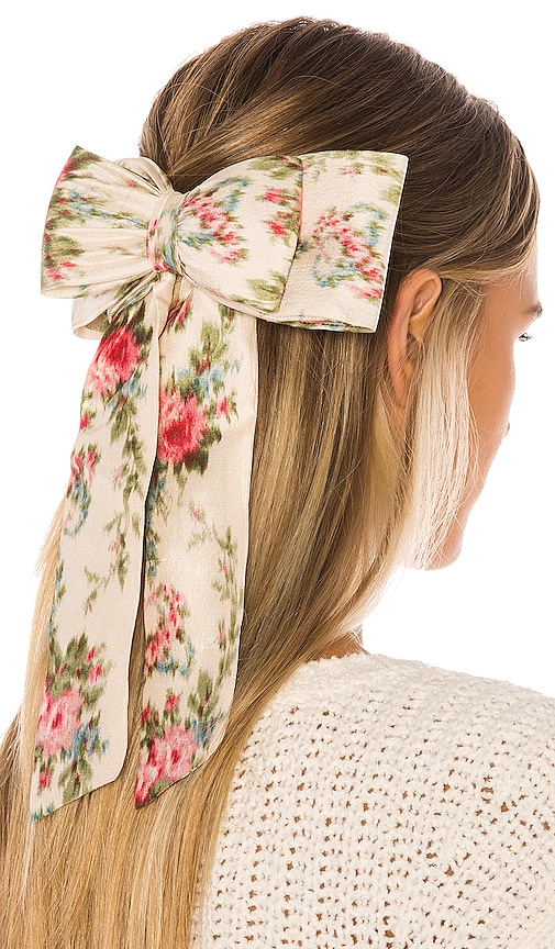 hair-bow-barrette-women-oversized-floral-ribbon-love-shack-fancy -  MEMORANDUM